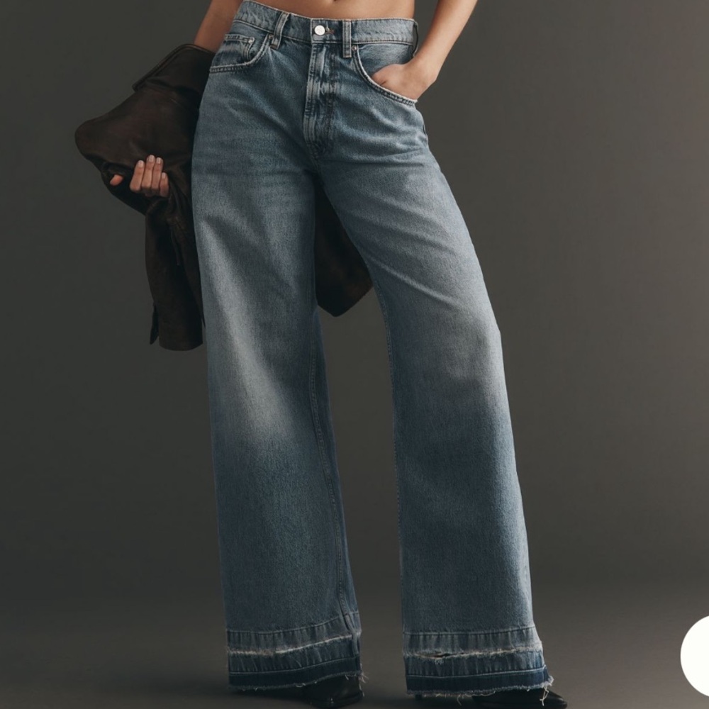 Anine Bing Lewis Wide Leg Jeans
